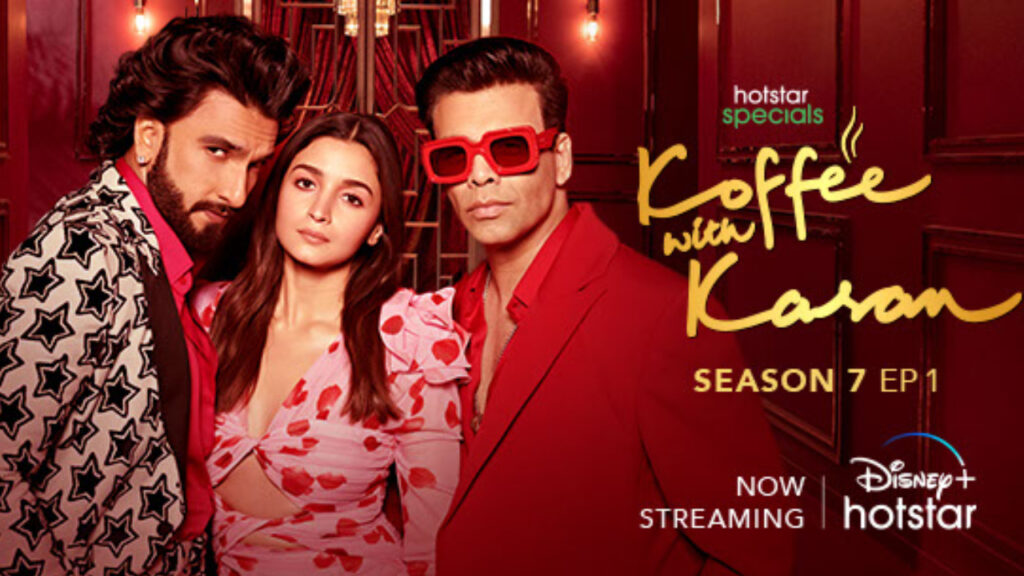 Koffee with Karan trends with record views