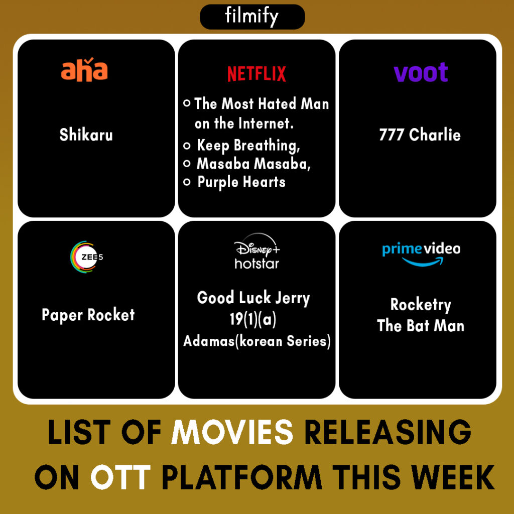 OTT Releases This week