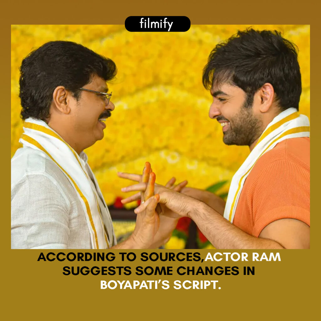 Ram suggests some script changes to Boyapati