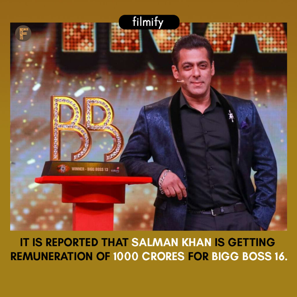 Salman's Remuneration for Bigg Boss16