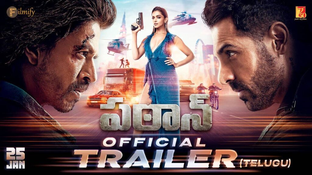 Pathaan Official Trailer Telugu Version