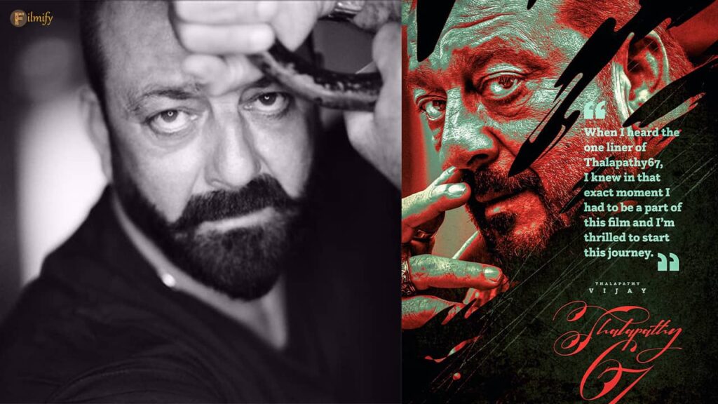 Thalapathy 67: Sanjay Dutt announces his Tamil debut officially