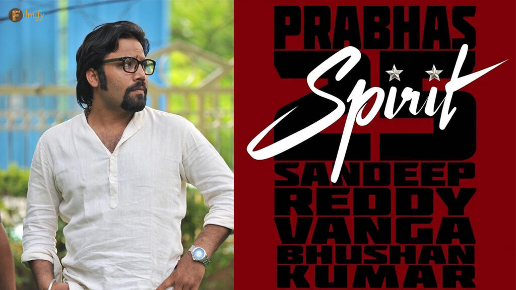 Update from Prabha's 25th film: Spirit
