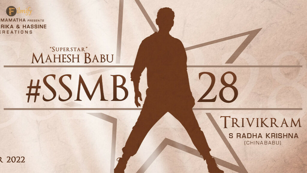 SSMB28 shoot will commence on this date..?
