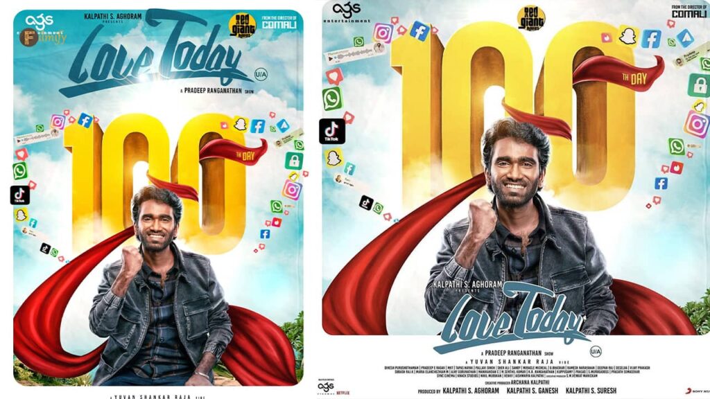 Love Today: 100 days of theatrical run..
