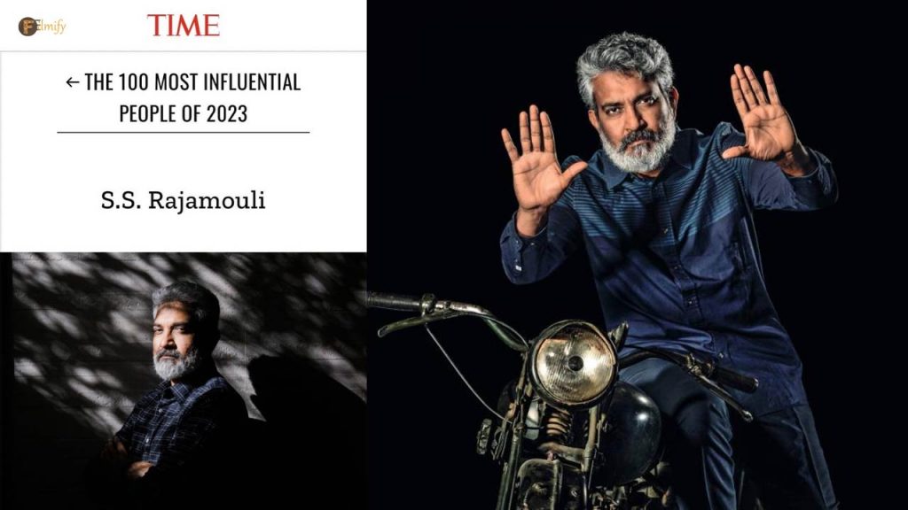 Rajamouli honored in TIME's pioneers category..