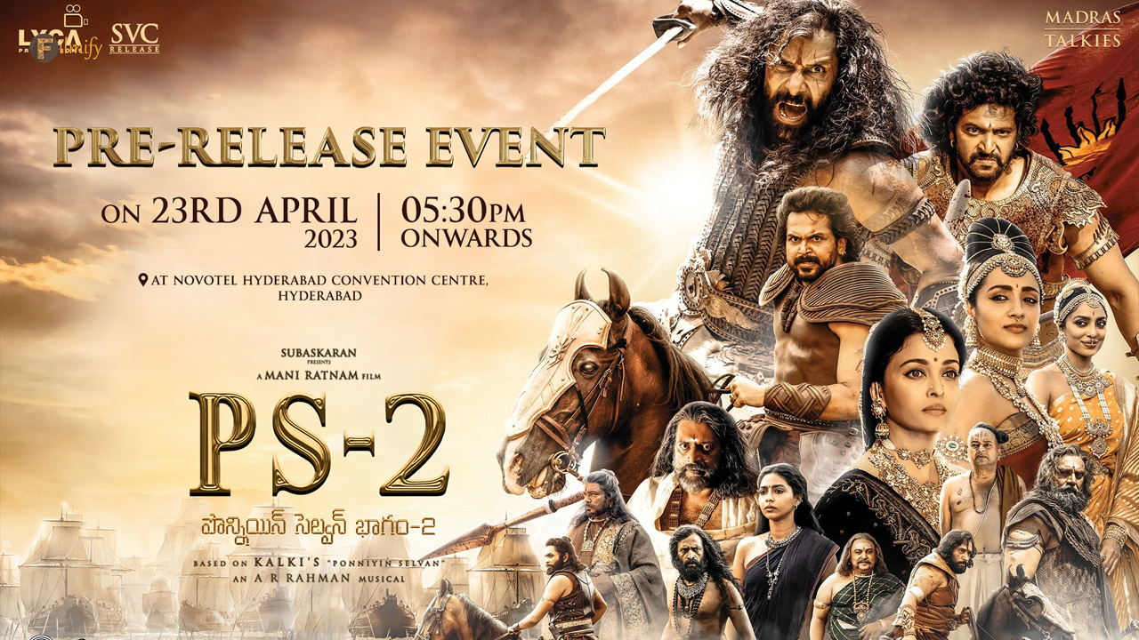 Trisha's Ponniyin Selvan 2 Telugu Pre Release Event Details