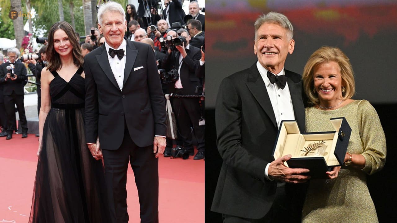 Harrison Ford was awarded an honorary ''Palme d'Or'' at the 76th Cannes Film Festival