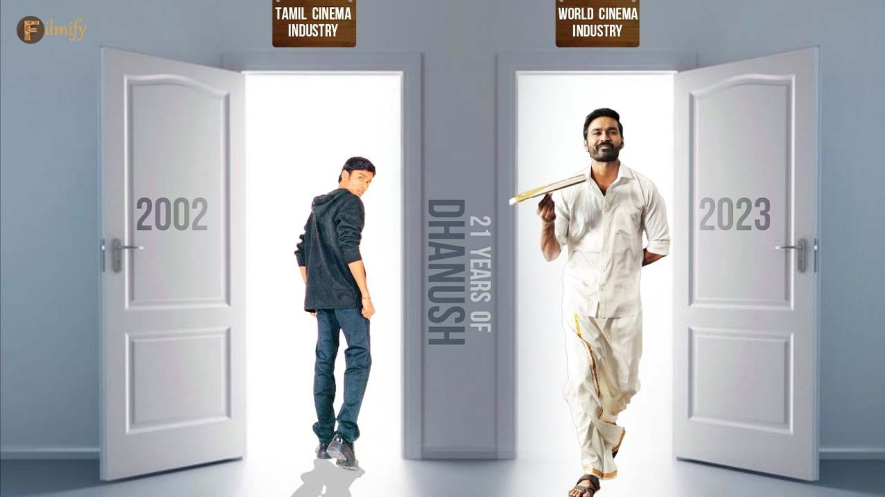Dhanush completes 21 majestic years in the cinema industry