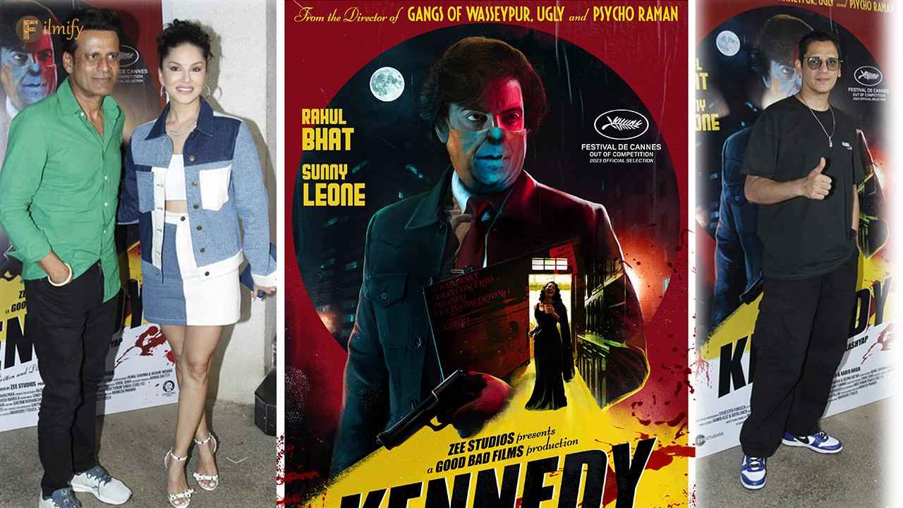 Freshly returned from the Cannes Film Festival, the makers of the film Kennedy held a screening in Mumbai on Tuesday night.