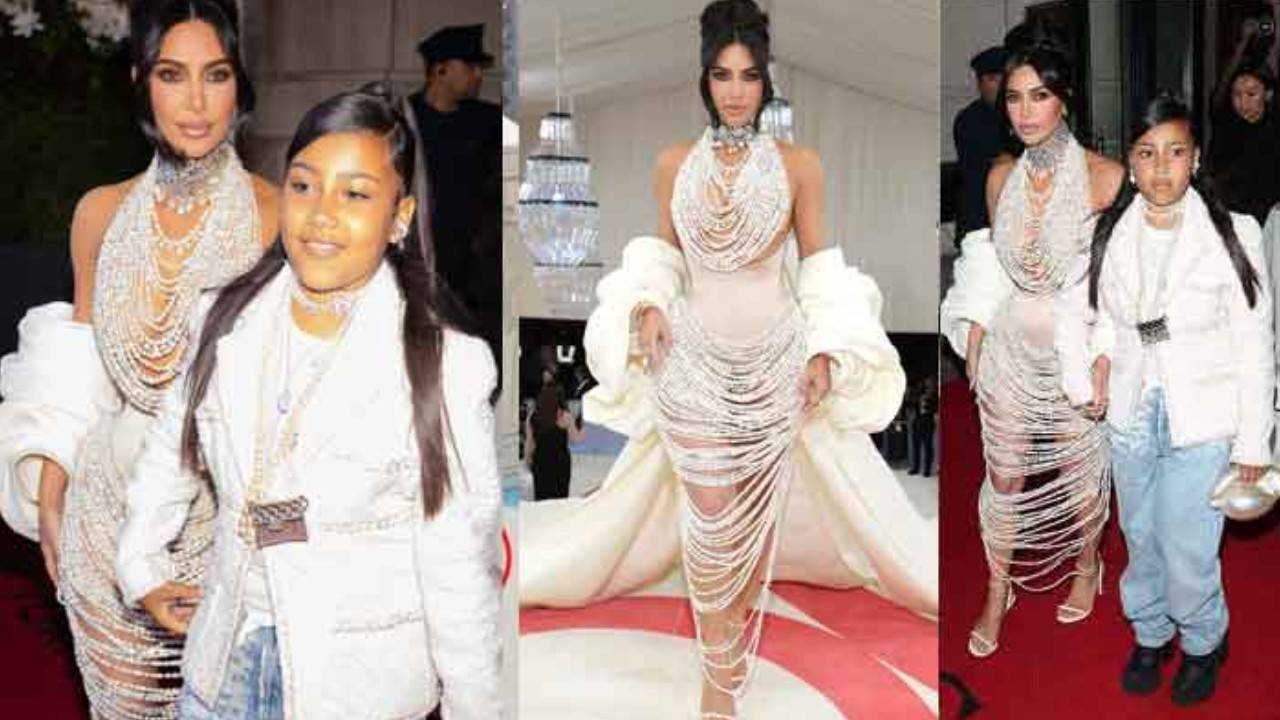 Kim reveals, at Gala her daughter saved her from wardrobe malfunction.