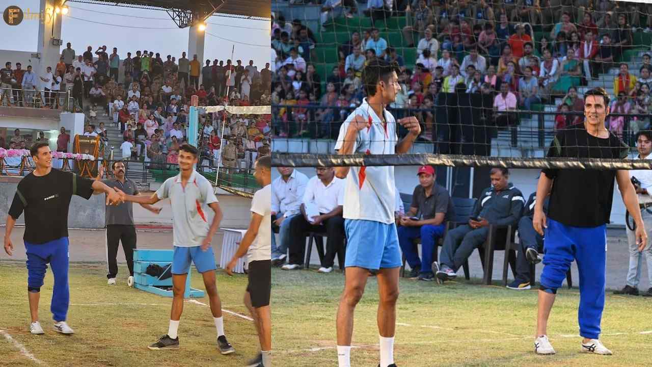 Akshay Kumar has been spotted playing Volleyball with Uttarakhand Police Amid Shankara Shoot!