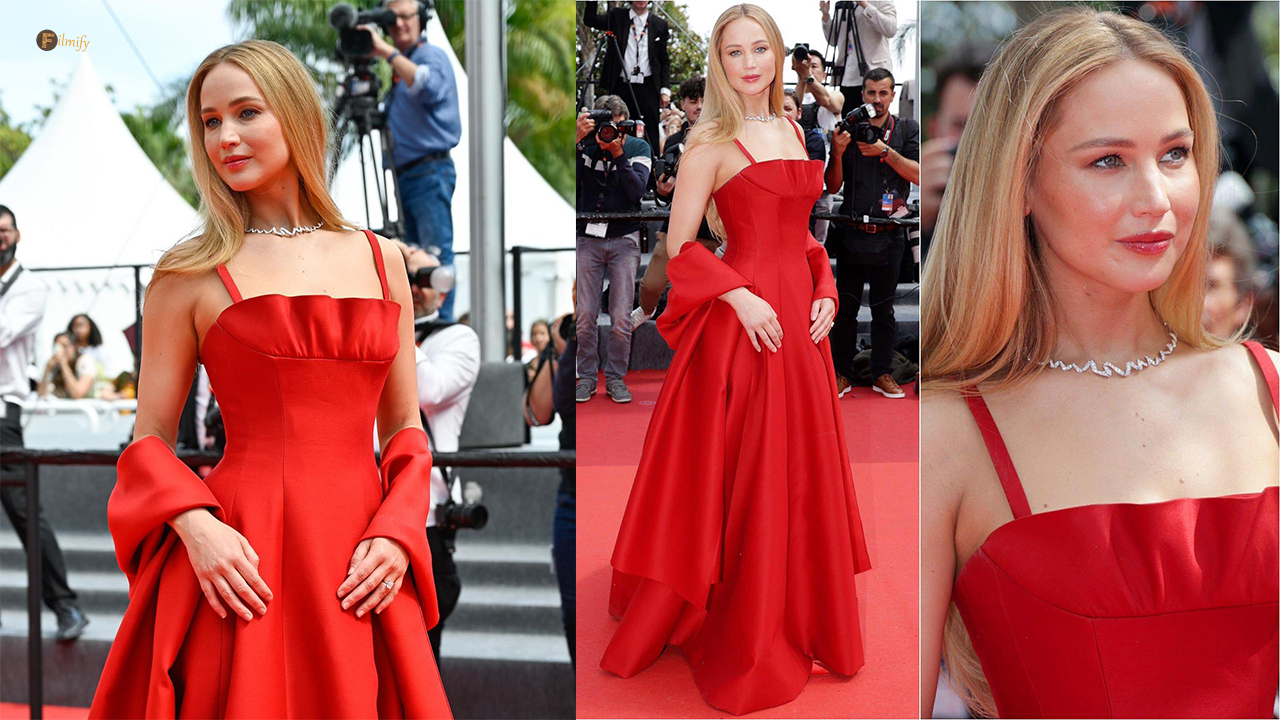 Jennifer Lawrence: lady in Red on the red carpet