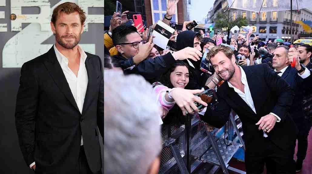 Chris Hemsworth 's extraction premieres in Madrid