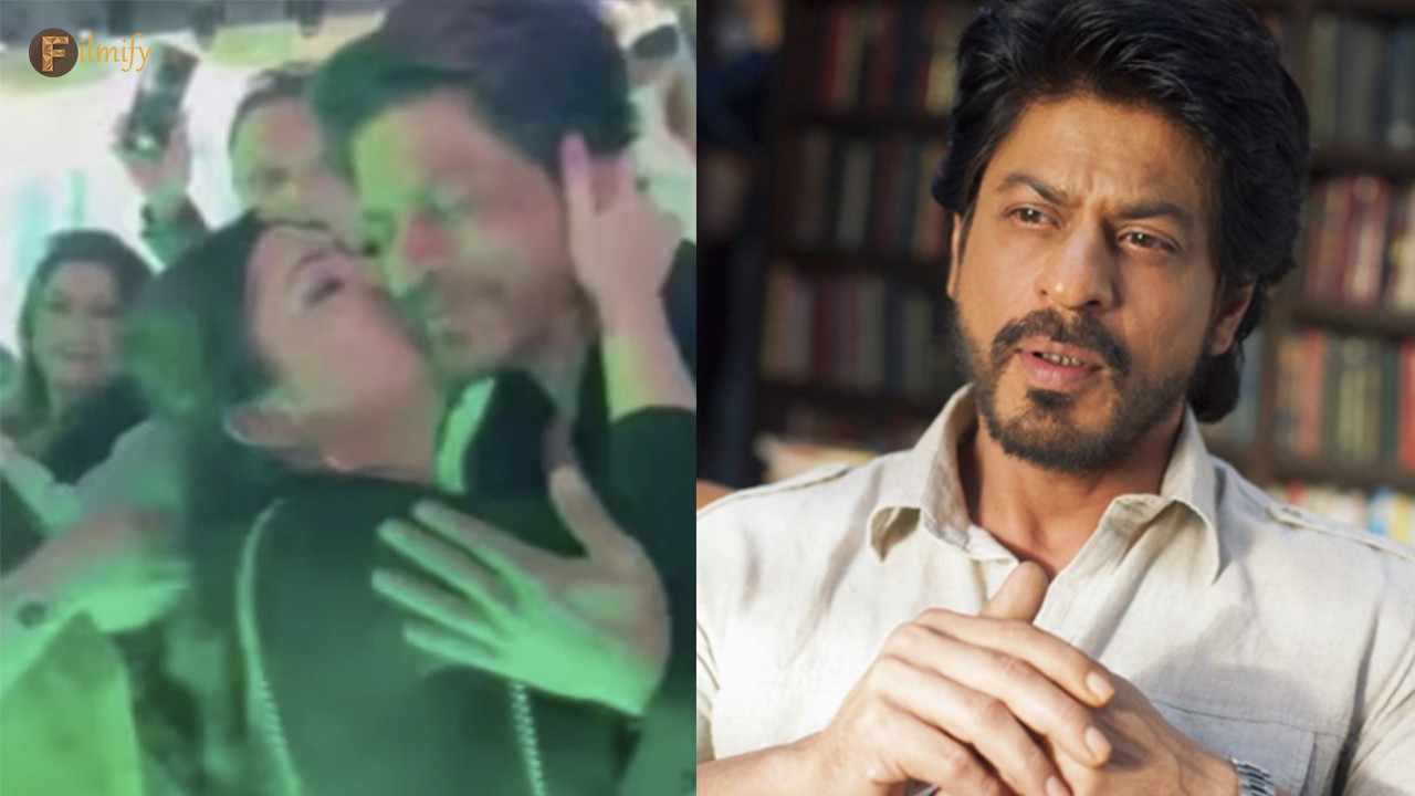 Shah Rukh Khan gets kissed on the cheek by an over-excited fan - What happened to 'consent' now?