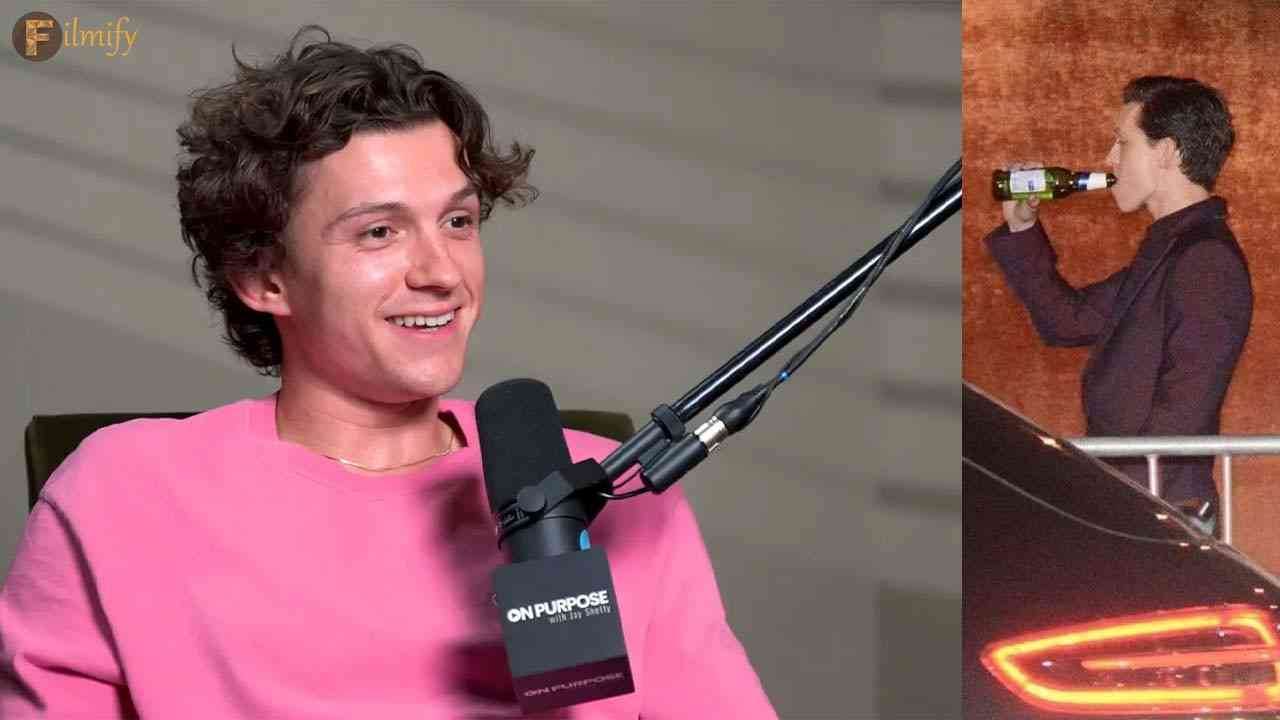 Tom Holland talks about his alcohol issues.