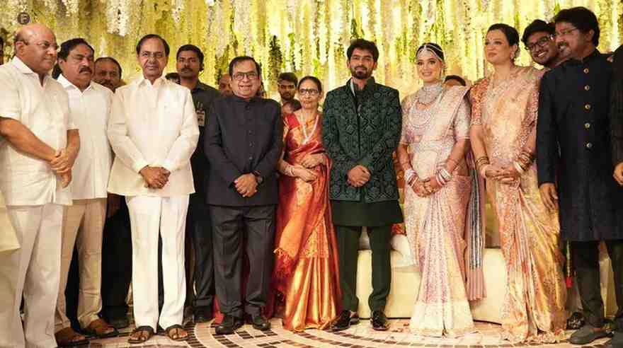 The Comedy King completes his son's wedding in a grand way.