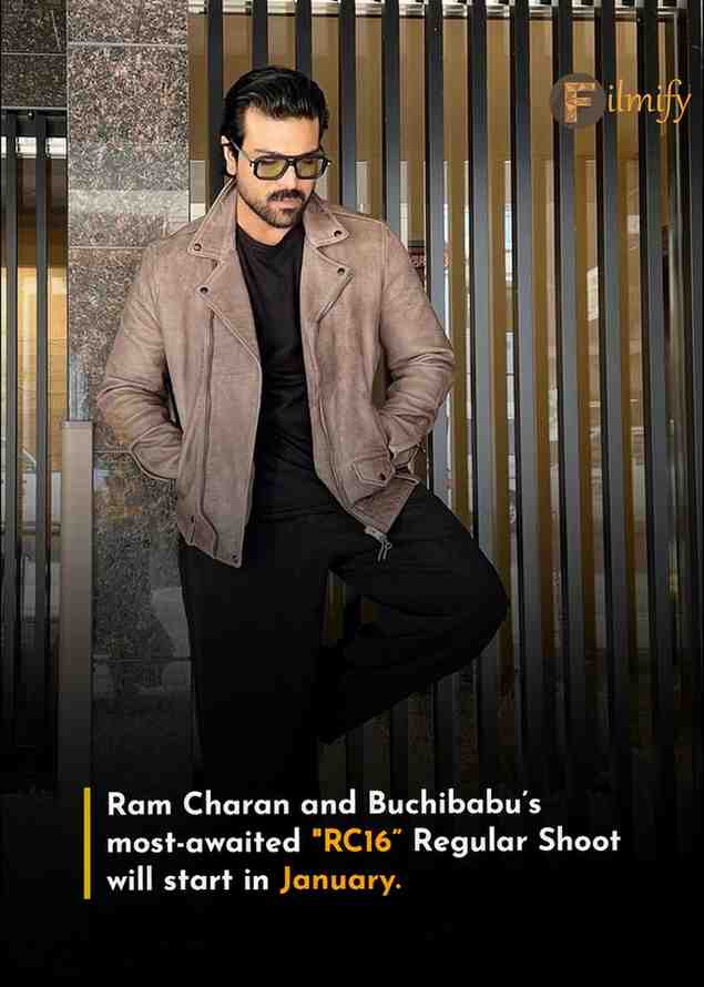 Ram Charan and Buchibabu's "RC16" Shoot update