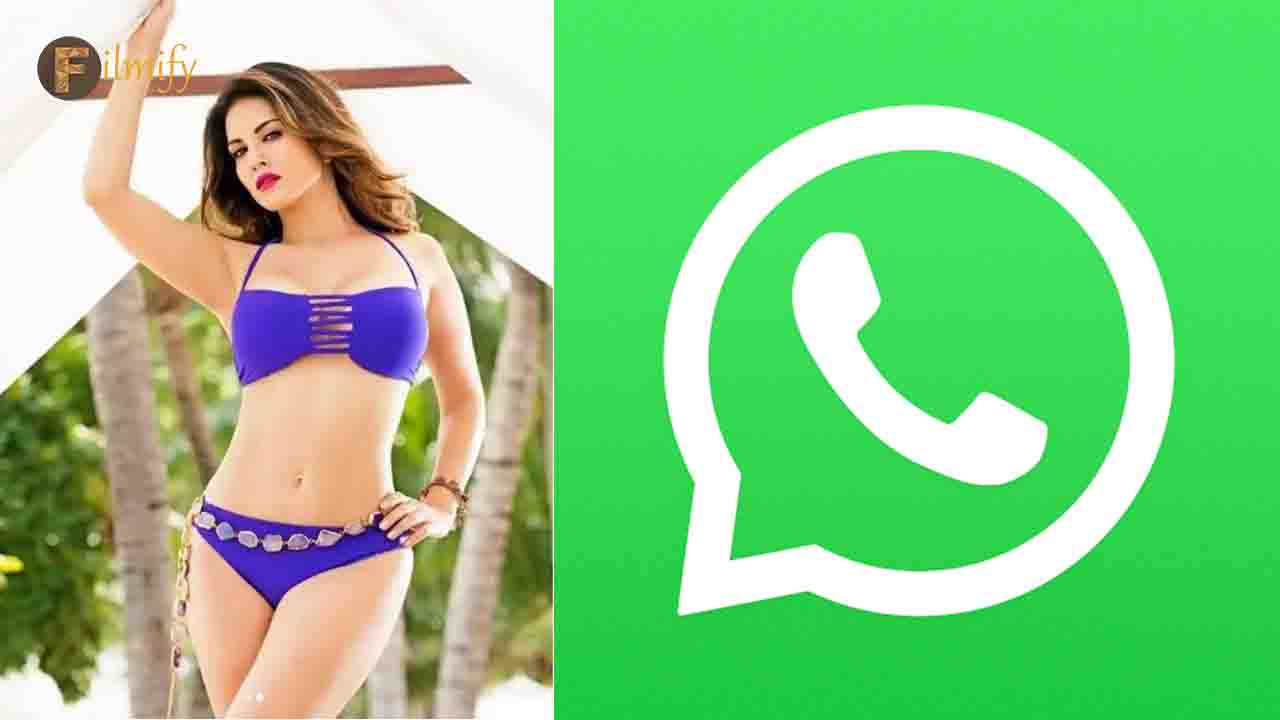 Sunny Leone asks fans to WhatsApp her