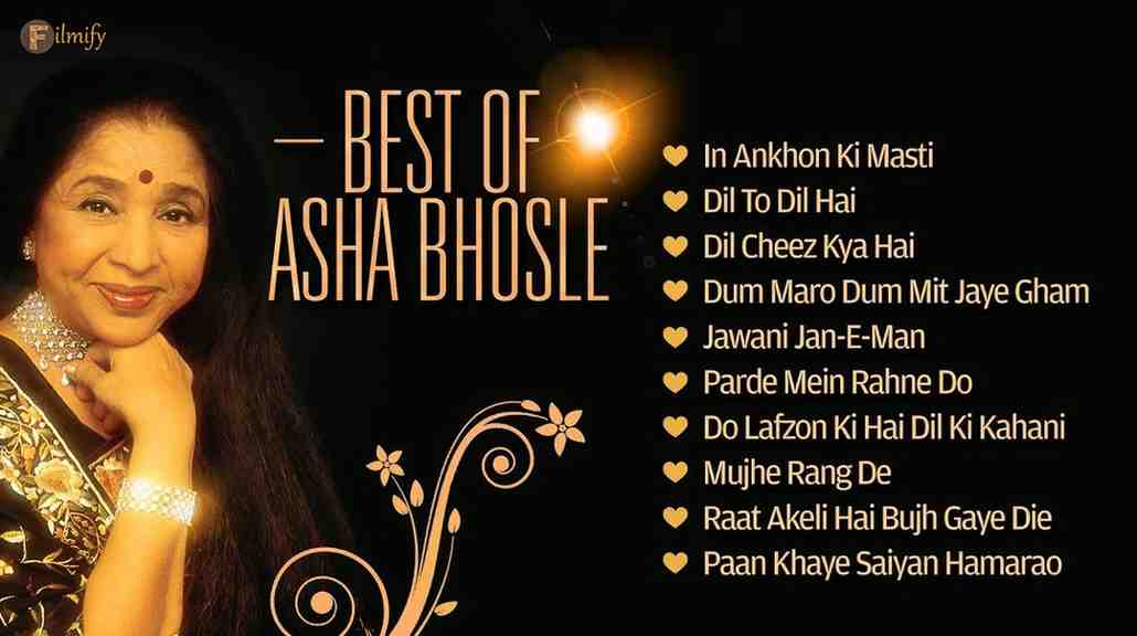 Let's revisit the soulful songs of Asha Bhosle on her birthday