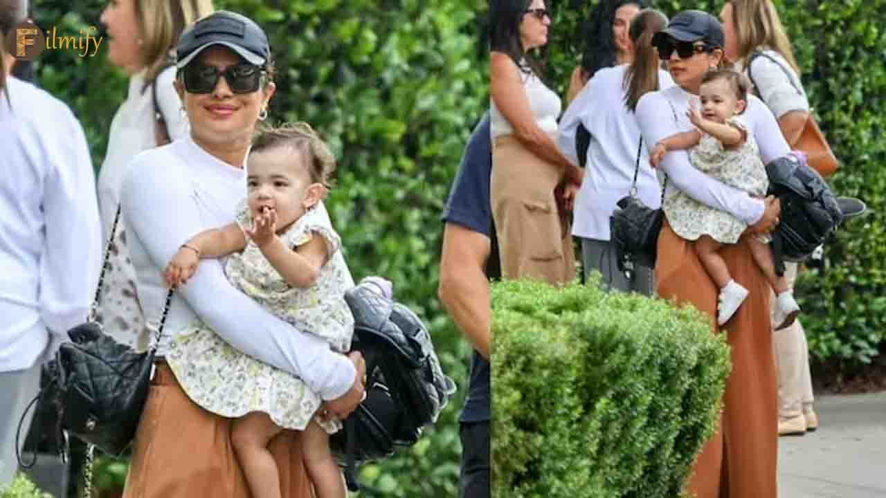 Priyanka Chopra's day out with daughter Malti Marie Chopra Jonas.