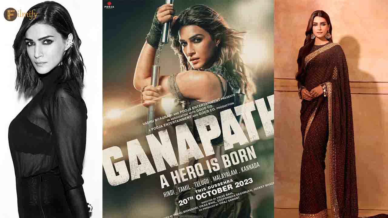 Kriti Sanon unleashes her fierce side in Ganapath! Get ready for an electrifying, action-packed ride!