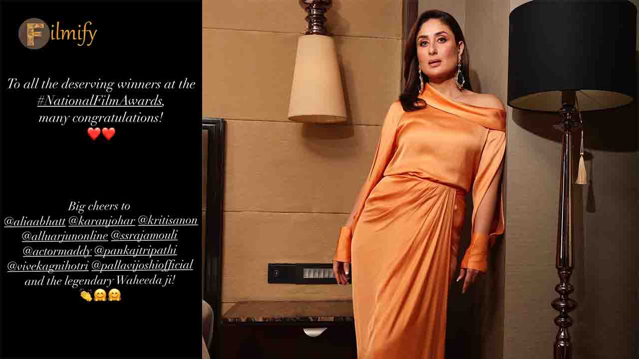 Kareena Kapoor congratulates the National Award Winners