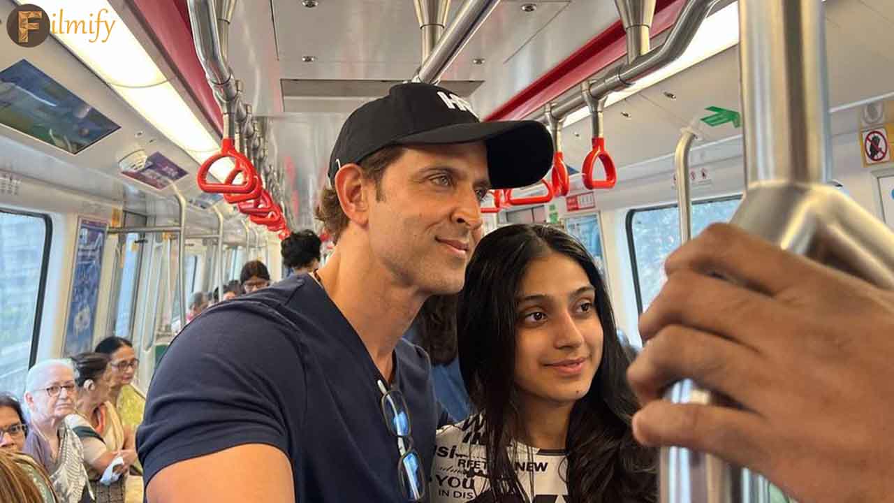 Hrithik Roshan takes a metro to work, Click to see the pictures