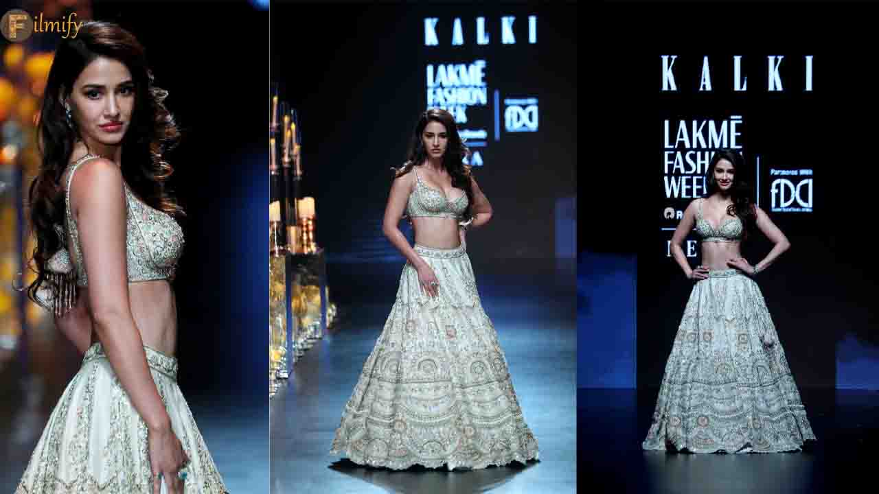 Disha Patani turns showstopper at LFW 2023! Check out for more pics.
