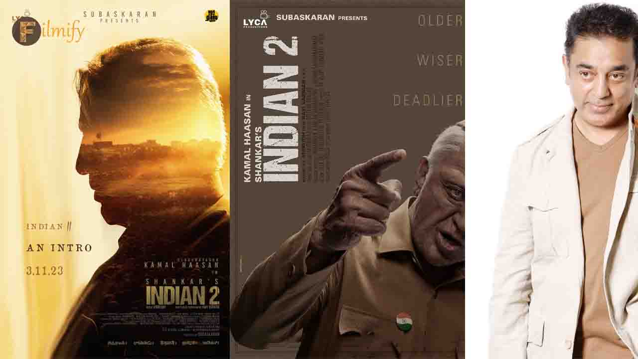 Teasing fans Indian 2 intro poster is unveiled
