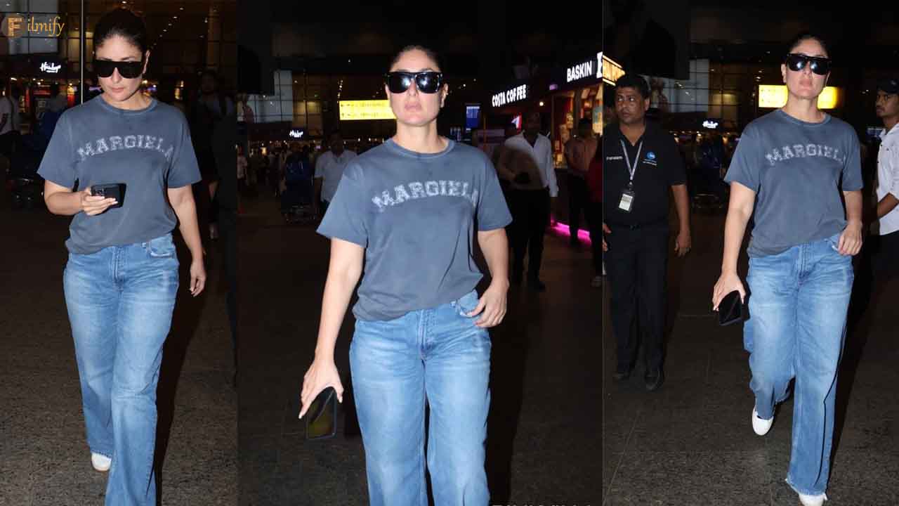Bollywood gorgeous diva Kareen Kapoor Khan redefines airport attire!