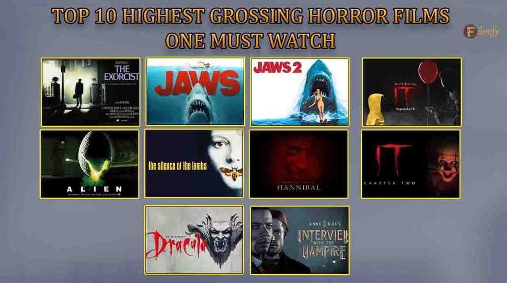 Top 10 Highest Grossing Horror Films one must watch!