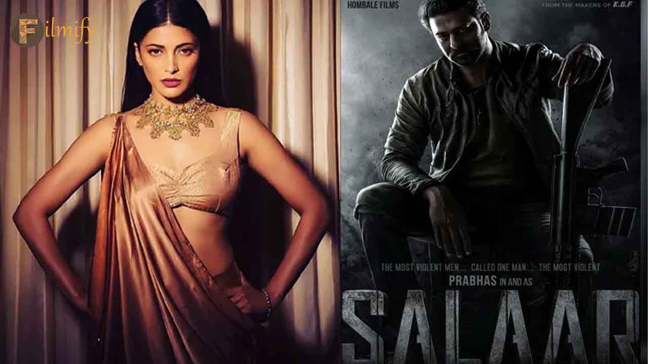 Salaar is a Prabhas film: Shruti Haasan
