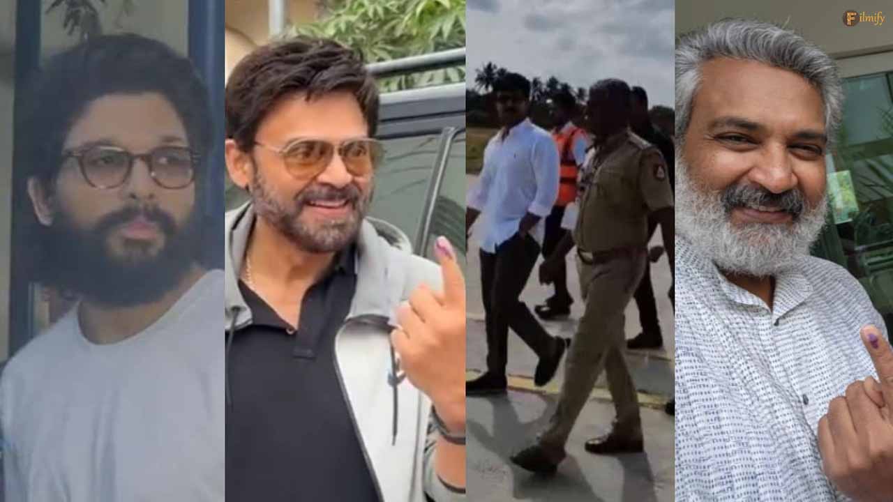 Tollywood celebrities cast their votes early as the polling begins