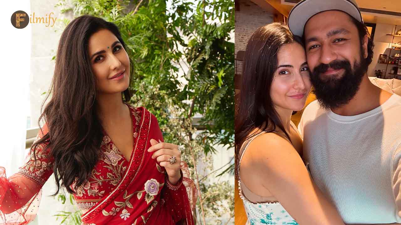Katrina drops a lovely picture with her husband