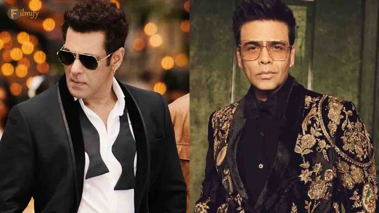 Will Salman collaborate with Karan Johar for his next... Producer clarifies the buzz