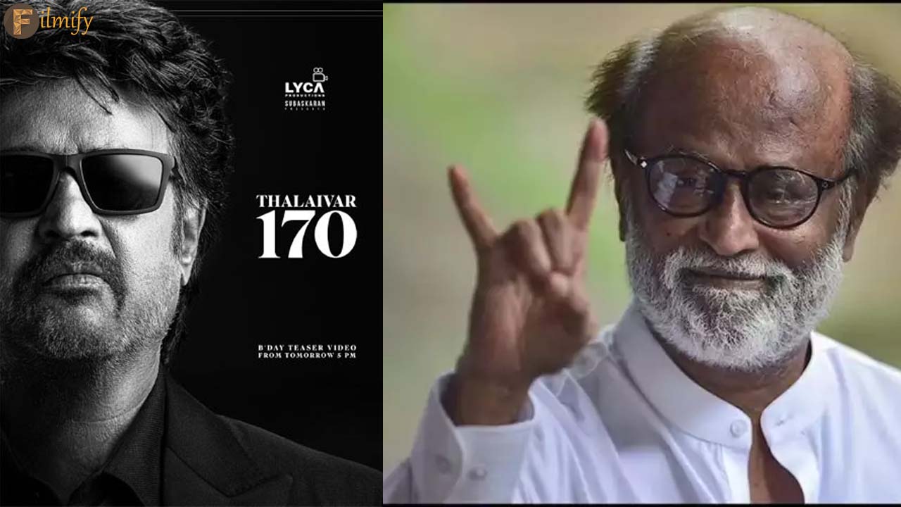 Thalaiva's 73rd birthday holds a surprise in store for the fans, Thalaivar 170 locks it's title