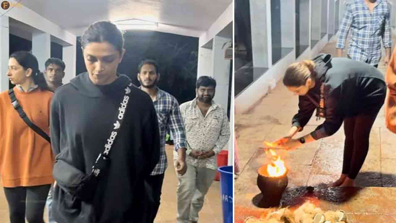 Ahead of Fighter release, Deepika visits Tirumala Temple along with...