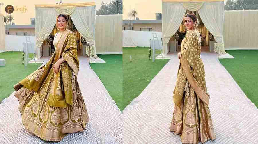 Bollywood diva Nupur Sanon slays in a traditional attire!
