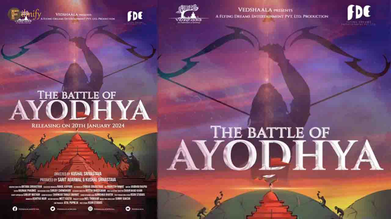Official poster of the documentary series The Battle of Ayodhya Unveiled!