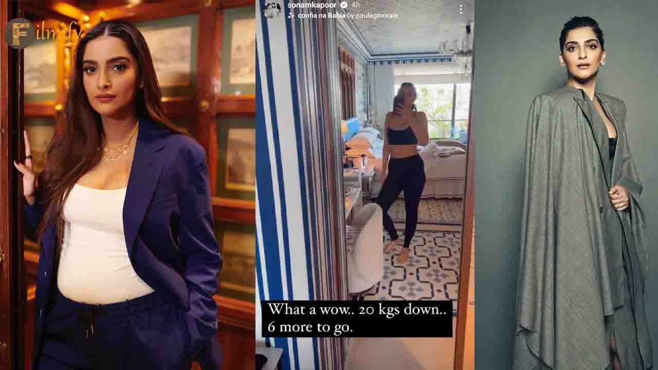 Sonam Kapoor sheds 20 kg and flaunts her skinny body in the mirror!