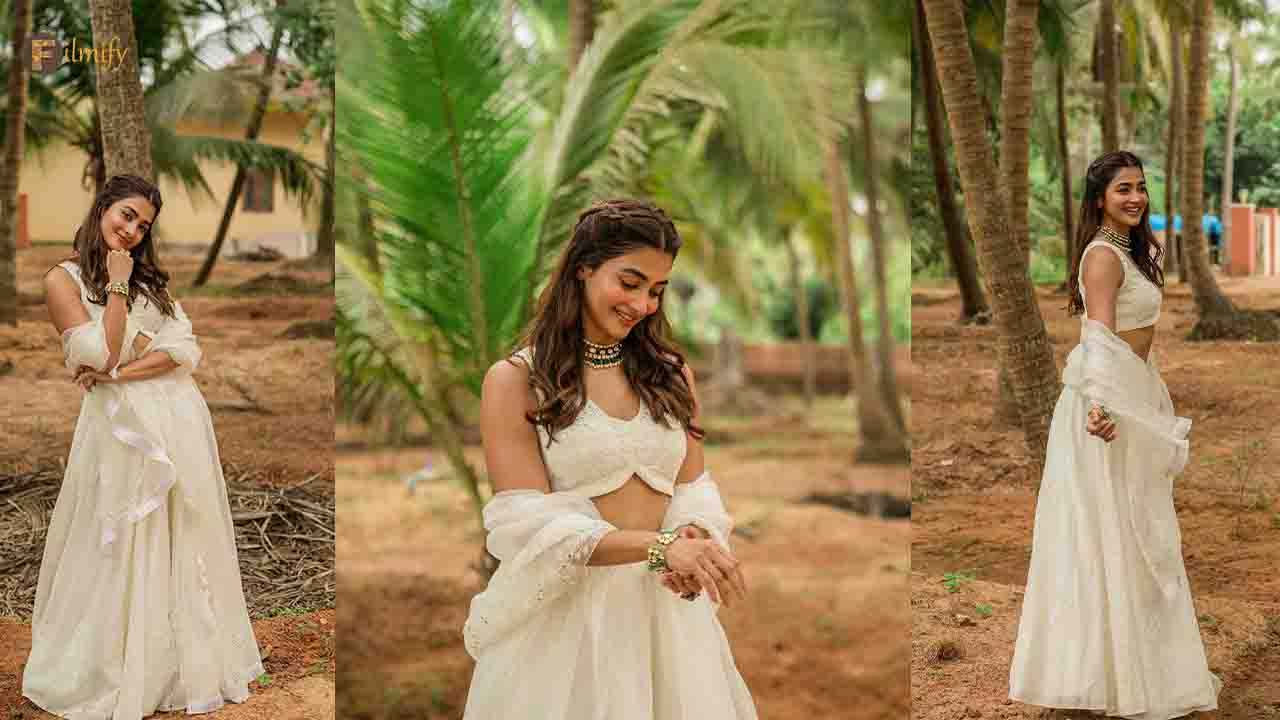 Pooja Hegde's white lehenga is perfect bridesmaid pick!