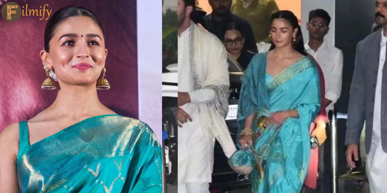 Alia Bhatt's saree becomes the talk of the town for Ramayan's reference in it