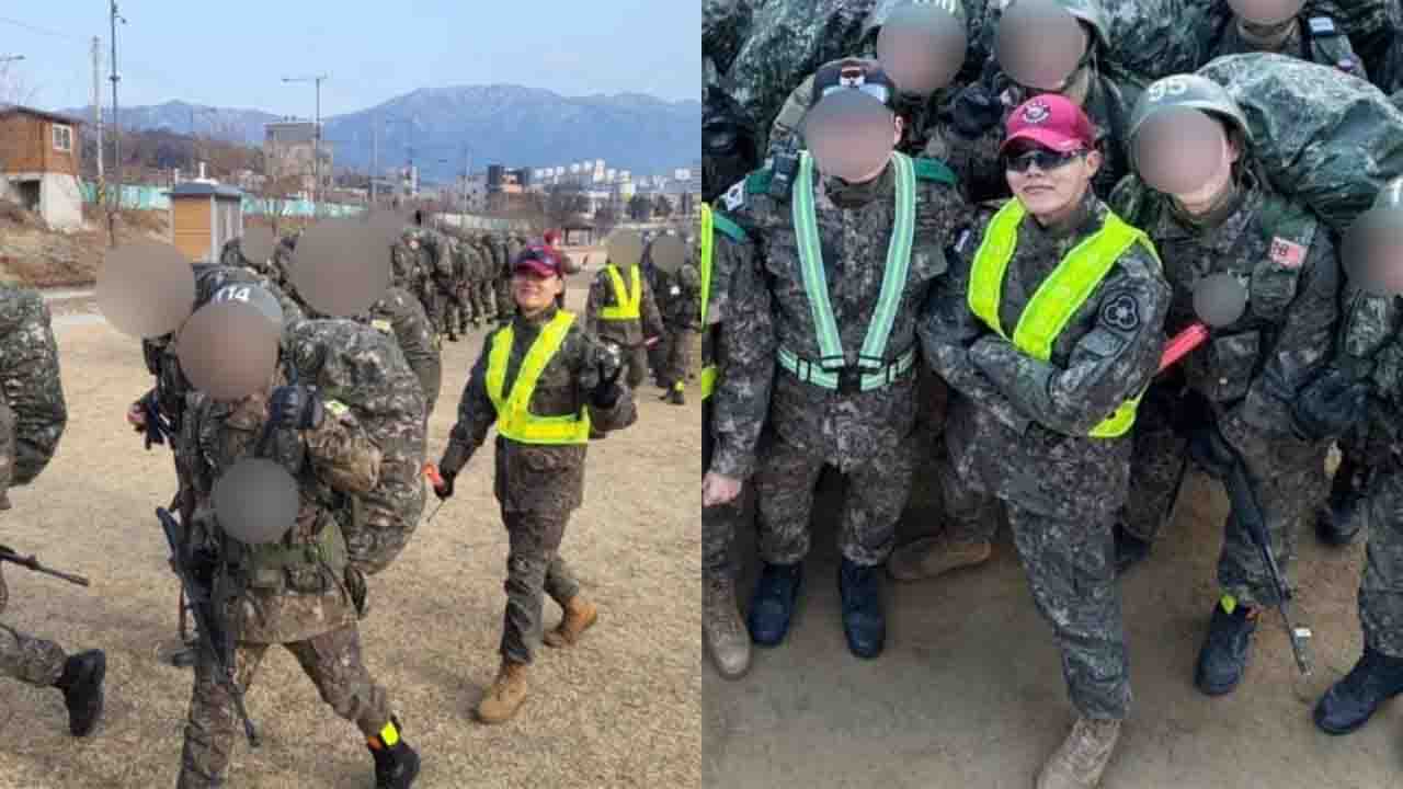 Exclusive pics of BTS' J-Hope proudly leading soldier trainees are trending on Twitter (X)!