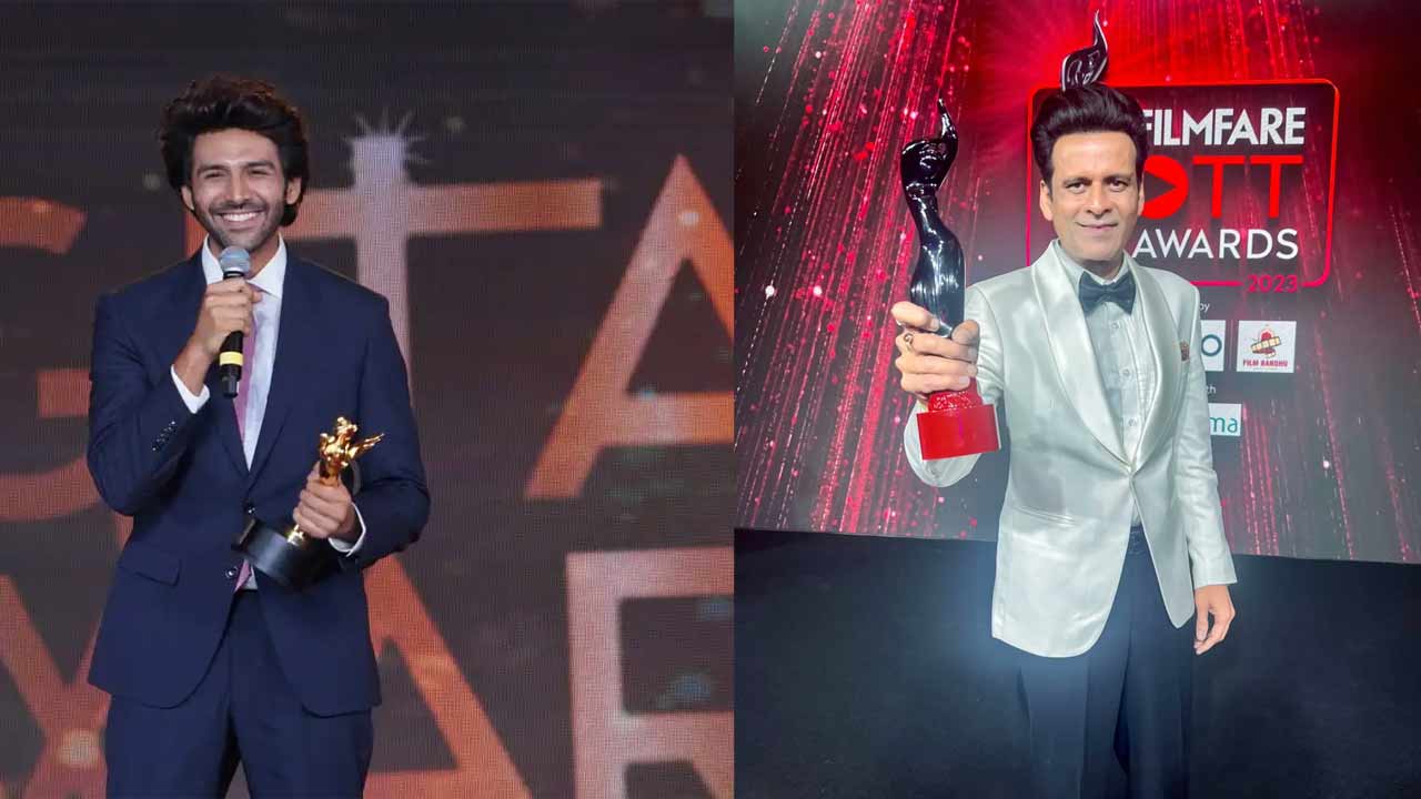 Manoj Bajpayee dedicated his Best Actor Award to outsider Karthik Aaryan !