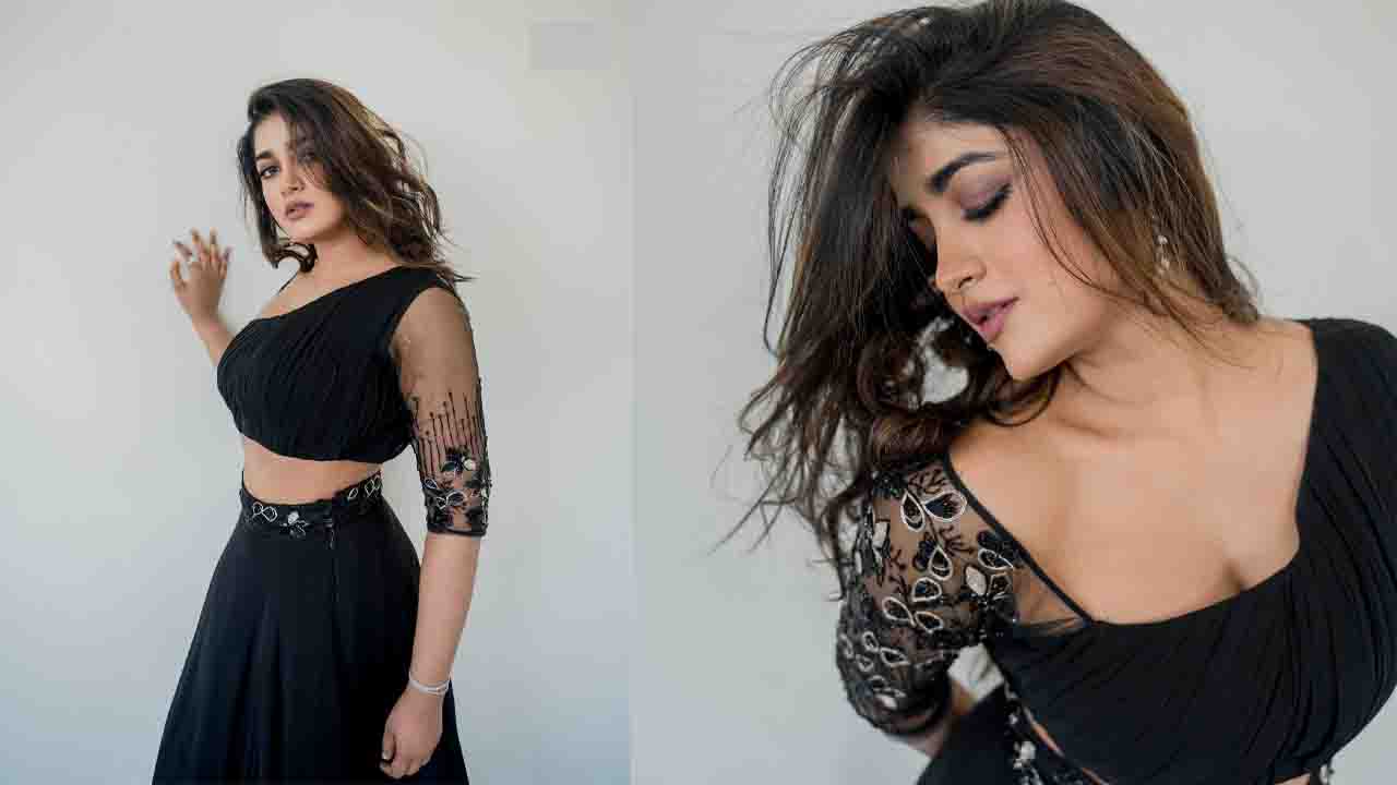 Dimple Hayathi@ Stunning Beautiful in black Dress