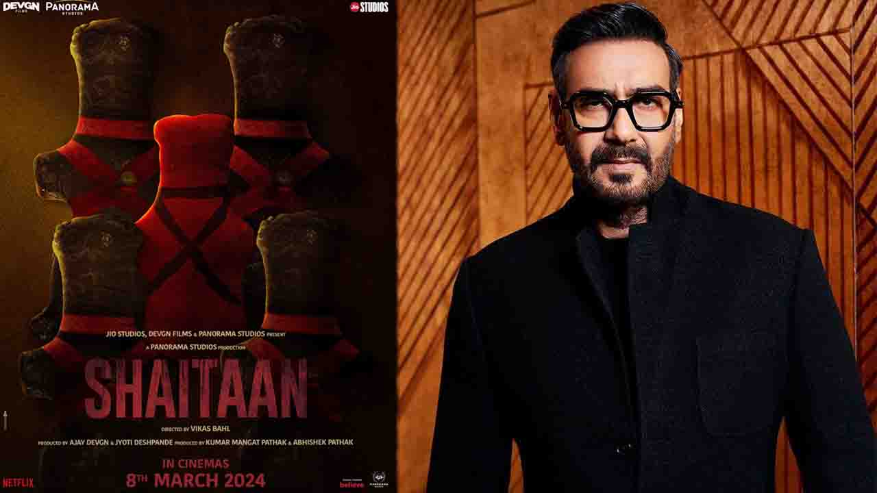 Ajay Devgn unveils a new poster announcing the release date of Shaitaan