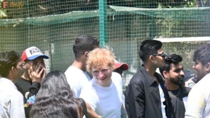 Ed Sheeran joins the Indian Cricket team