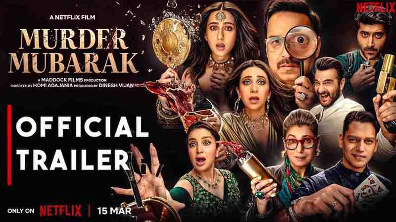 Murder Mubarak, Official Trailer, Pankaj Tripathi, Sara Ali Khan, Karisma Kapoor, Vijay Varma