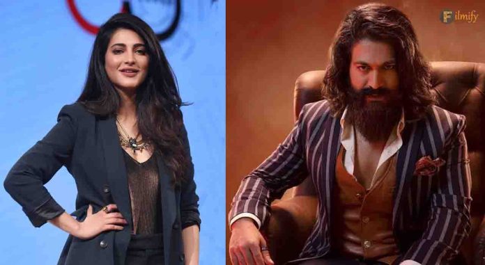 Unveiling the next big star in Toxic: Will Shruti Haasan feature in Yash's toxic film?